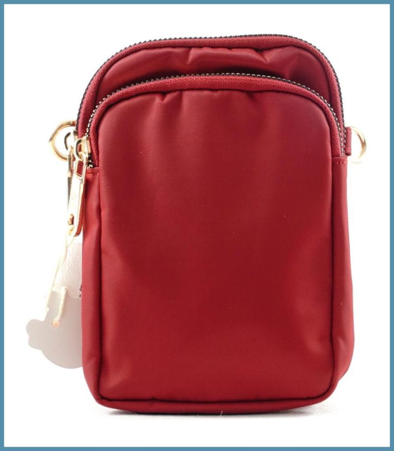 Női keresztpántos apró táska, piros noivalltaska.hu a