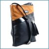 VIA55 női keresztpántos táska felül velúr, rostbőr, barna noivalltaska-hu b
