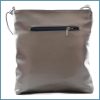VIA55 női keresztpántos táska ferde zsebbel, rostbőr, ezüst noivalltaska-hu c