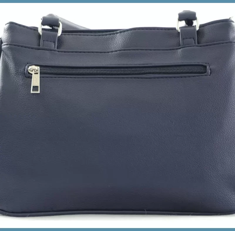 Duplarekeszes női kézitáska, műbőr, kék noivalltaska-hu 3