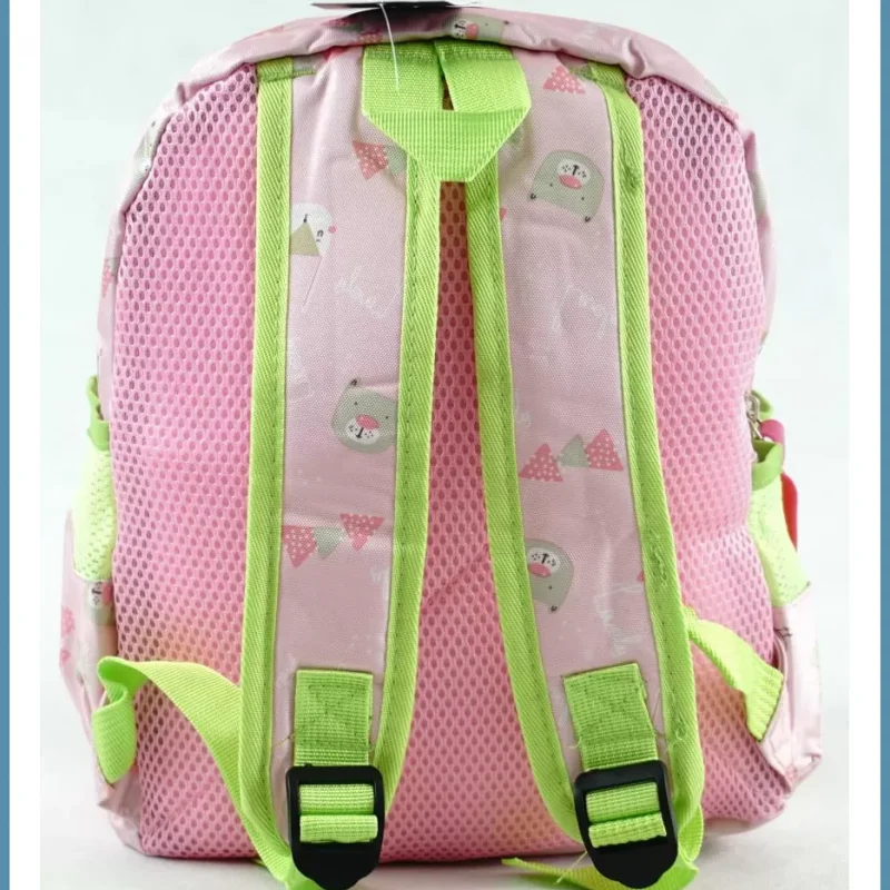 Gyerektáska kisállatos mintával, poliészter, rosé noivalltaska-hu 3